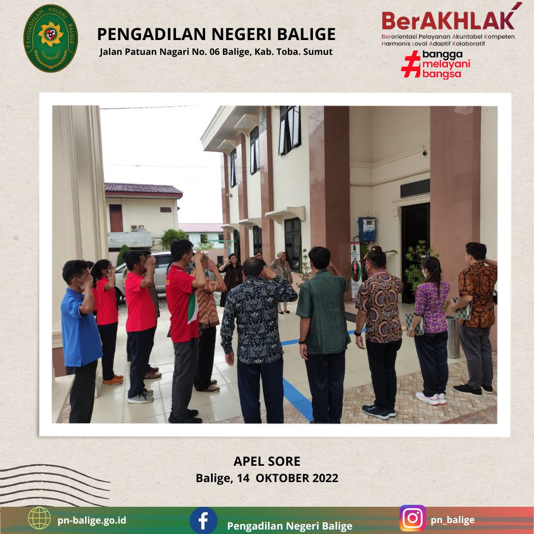 APEL SORE  PENGADILAN NEGERI BALIGE